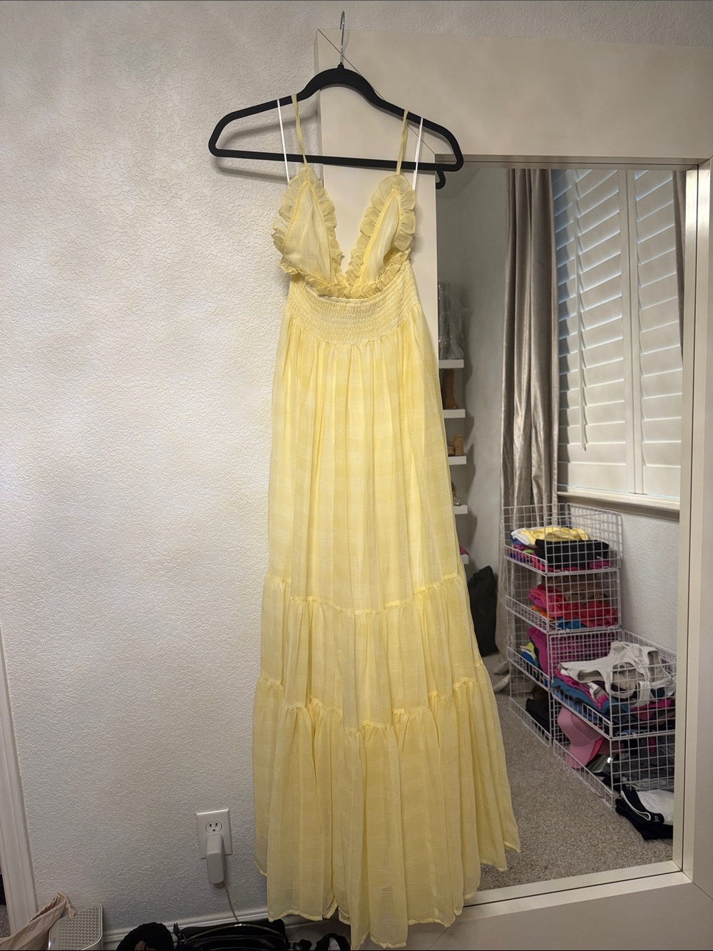 Vici Yellow Ruffle Trim Maxi Dress - Picture 6 of 11